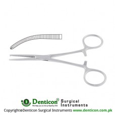 Kocher-Nippon Haemostatic Forceps Curved - 1 x 2 Teeth Stainless Steel, 14.5 cm - 5 3/4"